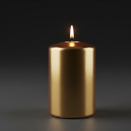 gold candle