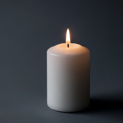 white candle